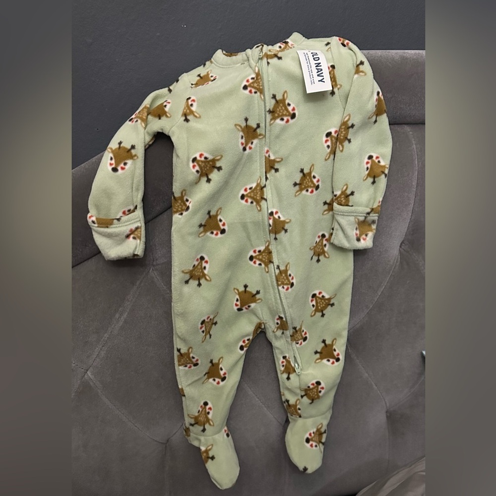 NWT Old Navy Unisex Printed 2-Way-Zip Sleep & Play Footed One-Piece - Picture 2 of 7